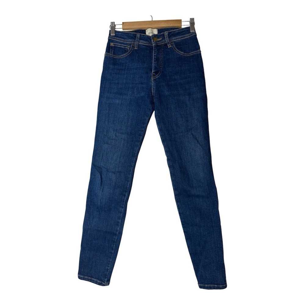 Sezane Denim Jeans Women's Size 27 Blue Skinny Stretch Classic Designer